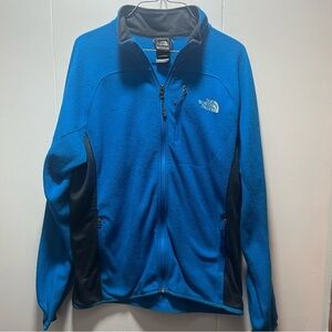 North Face Men's Summit Series Full Zip Jacket‎ Size Large Blue Fleece